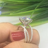 2017 Hot sale New Design Luxury Big Oval CZ Ring Golden Color Wedding ring  Fine Jewelry for Women Free Shipping Jewelry