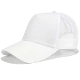 2018 Glitter Ponytail Baseball Cap Women Snapback Dad Hat Mesh Trucker Caps Messy Bun Summer Hat Female Adjustable Hip Hop Hats