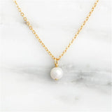 2019 Natural Freshwater Pearl Necklace Women Gold Color Statement Necklace Chain Baroque Pearl Pendant Necklace Jewelry Party