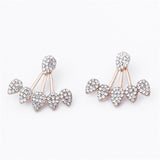 2019 New Crystal Flower Drop Earrings for Women Fashion Jewelry Gold Silver Rhinestones Earrings Gift for Party Best Friend