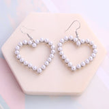 2019 New Summer Lovely Colourful Bow Earrings For Women Geometry Circle Simulated Pearl Earrings Boucle D'oreille Brinco