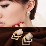 2019 Newest Fashion Trendy Simple Gold Color Star Stud Earrings for Women Earrings Pendientes Mujer Moda Dorp ship 5g