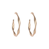 2019 Punk Hoop Earrings For Women Vintage Matte Gold Open Twisted Statement Jewelry Irregular Circle Earring Brincos Oorbellen