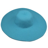 2019 Summer Fashion Floppy Straw Hats Casual Vacation Travel Wide Brimmed Sun Hats Foldable Beach Hats For Women With Big Heads