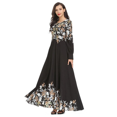 2019 Womens Muslim Loose Solid Color Robe Clothing Abaya Islamic Arab Kaftan islamic clothing caftan marocain abaya turkey