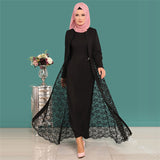 2019 new elegent fashion style muslim women beauty plus size long abaya S-5XL