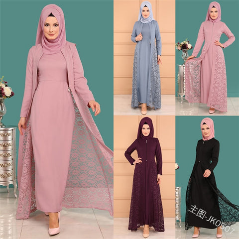 2019 new elegent fashion style muslim women beauty plus size long abaya S-5XL