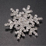 2020 New Lady Fashion Brooch Sparkling Crystal Rhinestones Large Snowflake Brooch Pins Jewelry Brooches Women Gift Broche 7g