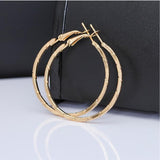3 Sizes Big Smooth Circles Hoop Earrings For Women Statement Gold Silver Color Round Circle Loop Earring Party Gift Hot Sale