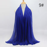 90*180 Trendy women muslim jersey hijab scarf foulard femme size plus hijabs Islamic shawls soild Modal headscarf for women