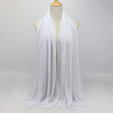 90*180 Trendy women muslim jersey hijab scarf foulard femme size plus hijabs Islamic shawls soild Modal headscarf for women