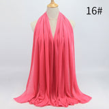 90*180 muslim jersey hijab scarf for women femme musulman hijabs Islamic shawls soild color Modal headscarf for women