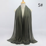 90*180 muslim jersey hijab scarf for women femme musulman hijabs Islamic shawls soild color Modal headscarf for women