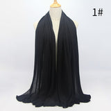 90*180 muslim jersey hijab scarf for women femme musulman hijabs Islamic shawls soild color Modal headscarf for women