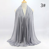 90*180 muslim jersey hijab scarf for women femme musulman hijabs Islamic shawls soild color Modal headscarf for women