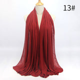 90*180 muslim jersey hijab scarf for women femme musulman hijabs Islamic shawls soild color Modal headscarf for women