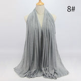 90*180 muslim jersey hijab scarf for women femme musulman hijabs Islamic shawls soild color Modal headscarf for women