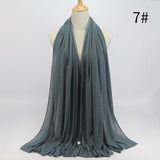 90*180 muslim jersey hijab scarf for women femme musulman hijabs Islamic shawls soild color Modal headscarf for women