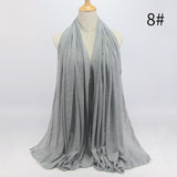 90*180 muslim jersey hijab scarf for women foulard femme hijabs Islamic shawls soild Modal headscarf for women