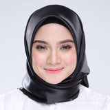 90*90 Fashion muslim scarf women Malaysia Muslim headscarf in solid colour muslim head scarf  Plain Hijabs Inner Hijabs