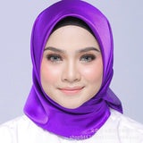 90*90 Fashion muslim scarf women Malaysia Muslim headscarf in solid colour muslim head scarf  Plain Hijabs Inner Hijabs