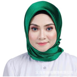 90*90 Fashion muslim scarf women Malaysia Muslim headscarf in solid colour muslim head scarf  Plain Hijabs Inner Hijabs