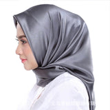 90*90 Fashion muslim scarf women Malaysia Muslim headscarf in solid colour muslim head scarf  Plain Hijabs Inner Hijabs