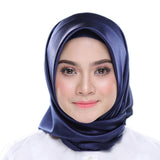 90*90 Fashion muslim scarf women Malaysia Muslim headscarf in solid colour muslim head scarf  Plain Hijabs Inner Hijabs