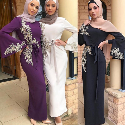 Abaya Dubai Turkish Muslim Hijab Dress Moroccan Kaftan Caftan Islamic Clothing For Women Dresses Robe Islam Ropa Arabe Mujer