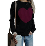 Autumn Winter Women Sweaters Pullovers Long Sleeve Sweater Slim Heart Knitted Jumpers Sueter Mujer