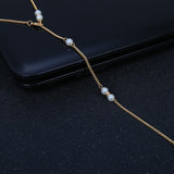 BRAVEKISS Retro Tassel Pearl Back Chain Wedding Love Necklace Fashion Jewelry Accessories for Women Pendant Necklace BPN1334