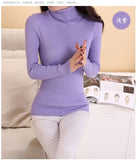 Casual Turtleneck Slim Knitted Sweater Pullover Women Autumn Winter Fashion Solid Pull Femme Jumpers Long Sleeve Sueter Mujer