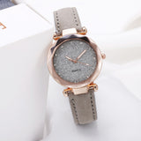 Casual Women Romantic Starry Sky Wrist Watch Leather Rhinestone Designer Ladies Clock Simple Dress Gfit Montre Femme