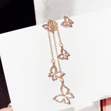 Classic Rhinestone  Geometric Women Dangle Earrings Long Asymmetrical Earrings Earrings For Women Drops Earrings