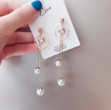 Classic Rhinestone  Geometric Women Dangle Earrings Long Asymmetrical Earrings Earrings For Women Drops Earrings