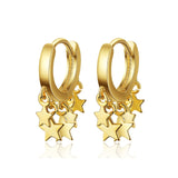 Cxwind Small Hoop Earrings Gold Filled Clear Cubic Zirconia Round Hoop Earrings for Womens Earrings Sexy Ear Surgical Jewelry
