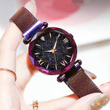 Dropshipping Luxury Women Watches Magnetic Starry Sky Female Clock Quartz Wristwatch Fashion Ladies Wrist Watch Relogio Feminino