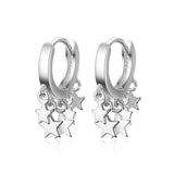 Exquisite 925 Sterling Silver Earrings For Women Ins Stackable Star Tassel Earrings Gold Silver Color oorbellen pendientes