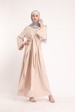 Fahion Muslimah fake two pieces Robe Musulmane Turkish Dubai fashion Muslim kaftan Robe full length Worship Service abaya wq1276