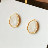 Fashion metal contracted irregular earring for women polygon stud earrings female Vintage joker stud earrings Nightclub jewelry