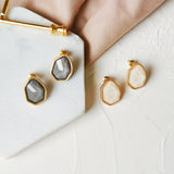 Fashion metal contracted irregular earring for women polygon stud earrings female Vintage joker stud earrings Nightclub jewelry