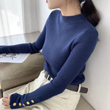 Feminino Jumper High Neck Sweater Women's New Air Bottoming Blouse In Autumn And Winter 2019 Slim Sleeve With Pullover