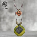 Handmade Unicorn Necklace Neck Chain Zinc Alloy Coin Necklace Fashion Jewelry For Women Accessories Statement Necklace 6*8cm