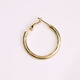 Hgflyxu Gold Silver Color Round Small Hoop Earring for Women Alloy Trendy Jewelry wholesale Earings  Women Accessories