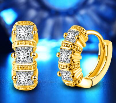 Hot Fashion 925 Sterling Silver Earrings Forever Circular AAA CZ Crystal Stud Earrings For Women Authentic Jewelry Gift