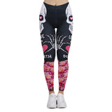 Hot Sales Women Legging Gradient Printing Leggins Slim High Elasticity Legins Fitness Leggings Female Pants