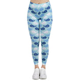 Hot Sales Women Legging Gradient Printing Leggins Slim High Elasticity Legins Fitness Leggings Female Pants