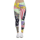 Hot Sales Women Legging Gradient Printing Leggins Slim High Elasticity Legins Fitness Leggings Female Pants