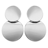 IF ME Gold Korean Fashion Heart Drop Earrings For Women 2019 NEW Trendy Handmade Geometric Round Sequin Dangle Earring Jewelry