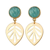IF ME Gold Korean Fashion Heart Drop Earrings For Women 2019 NEW Trendy Handmade Geometric Round Sequin Dangle Earring Jewelry
